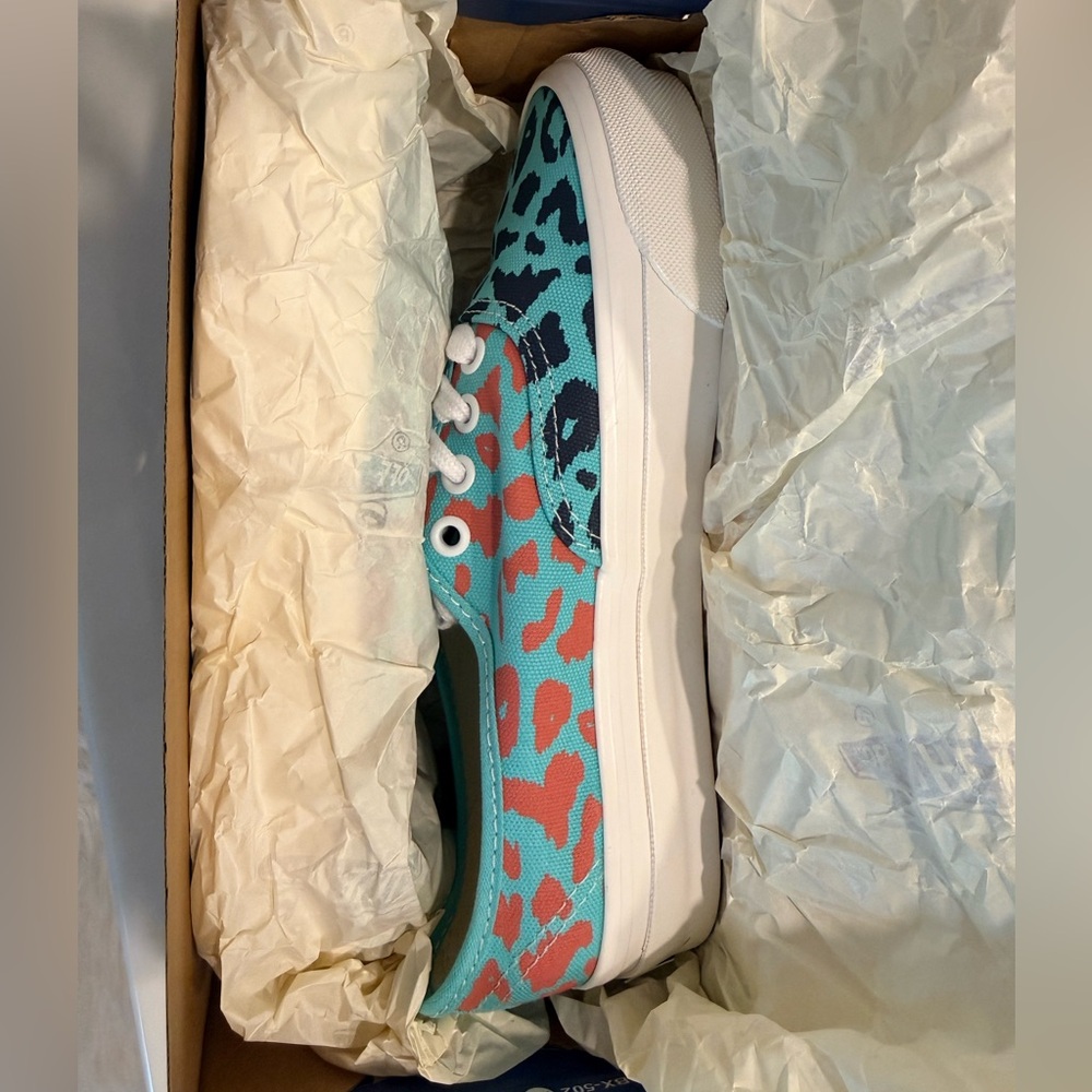 Vans LX Authentic 44 Cheetah Pool Blue Multi Sneakers - BRAND NEW WITH BOX - Picture 2 of 9